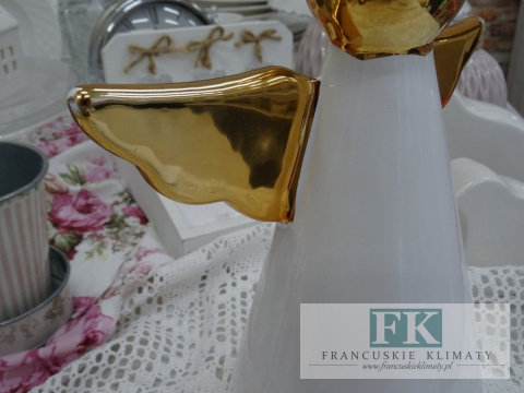 ANIOŁ ZŁOTE SKRZYDŁA ANIOŁEK WYS 24 CM ANIOŁ ZŁOTE SKRZYDŁA ANIOŁEK WYS 24 CM