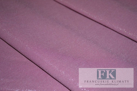 materiał TKANINA ZASŁONY obrusy BŁYSK WYSOKOŚĆ 280 PUDROWY RÓŻ
