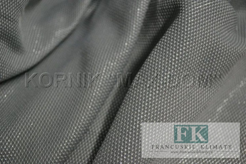 materiał TKANINA ZASŁONY obrusy BŁYSK WYSOKOŚĆ 280 STALOWY