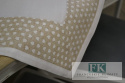BIEŻNIK BEŻOWO-BIAŁY SERCA 50X100 SHABBY CHIC PROWANSJA FRANCJA