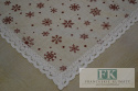 BIEŻNIK CZERWONE GWIAZDKI KORONKA 60X120 BIEŻNIK CZERWONE GWIAZDKI KORONKA 60X120