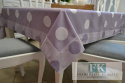 OBRUS 160X300 FIOLETOWY KROPKI FRANCJA SHABBY VINTAGE