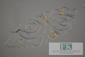 OBRUS BASIA SIWY 140X180 HAFT PROWANSJA SHABBY CHIC FRANCJA