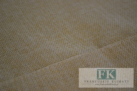 OBRUS JULA BEŻ 140X140 LEN NATURA SHABBY VINTAGE