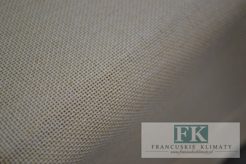 OBRUS JULA KREM 140X180 LEN NATURA SHABBY CHIC FRANCJA