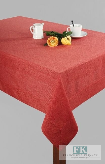 OBRUS JULA RUDY 140X220 LEN NATURA SHABBY VINTAGE