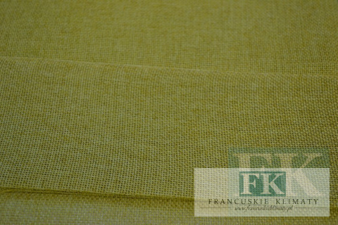 OBRUS JULA ZIELONY 140X140 LEN NATURA SHABBY VINTAGE