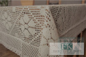OBRUS NICIANY 140 / 240 CM , BIAŁY , 100 % BAWEŁNA tkany klockowo SZYDEŁKOWY OBRUS NICIANY 140 / 240 CM , BIAŁY , 100 % BAWEŁNA tkany klockowo SZYDEŁKOWY