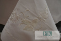 OBRUS RITA 140X220 ŁAMANA BIEL PROWANSJA SHABBY CHIC FRANCJA