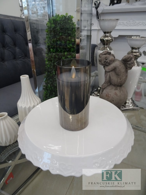 ŚWIECA LED W SZKLE WYS. 12,5 CM RUCHOMY PŁOMIEŃ RUSTIC ŚWIECA LED W SZKLE WYS. 12,5 CM RUCHOMY PŁOMIEŃ RUSTIC