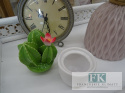 WYJĄTKOWY POJEMNIK KAKTUS WYS. 13 CM SHABBY PROWANSJA VINTAGE