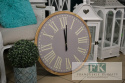 ZEGAR ŚCIENNY FI 59 CM WRZOS SHABBY CHIC FRANCJA VINTAGE