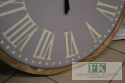 ZEGAR ŚCIENNY FI 59 CM WRZOS SHABBY CHIC FRANCJA VINTAGE