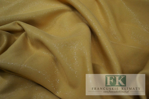 Materiał TKANINA ZASŁONY obrusy BŁYSK MUSZTARDA 280 cm