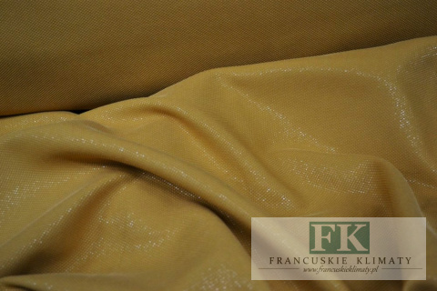 Materiał TKANINA ZASŁONY obrusy BŁYSK MUSZTARDA 280 cm
