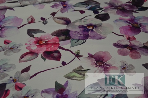 TKANINA ZASŁONOWA OBRUSOWA SZER 160 CM AMAT MAGNOLIA fiolet