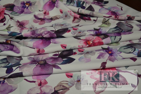 TKANINA ZASŁONOWA OBRUSOWA SZER 160 CM AMAT MAGNOLIA fiolet