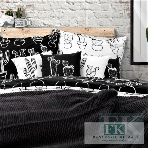 POŚCIEL KAKTUSY 160X200 DWUSTRONNA 100% SATYNA BAWEŁNIANA