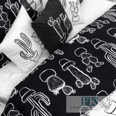 POŚCIEL KAKTUSY 220X200 DWUSTRONNA 100% SATYNA BAWEŁNIANA