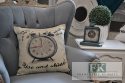 POSZEWKA BUDZIK 45X45 STYL VINTAGE RETRO LOFT