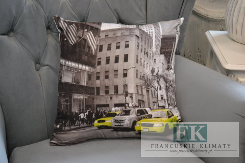 POSZEWKA DEKORACYJNA TAXI 40X40 STYL NOWOCZESNY NEW JORK