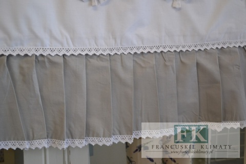 PRZEPIĘKNA ZAZDROSTKA NA SZELKACH WYS 40 CM BAWEŁNA PROWANSJA SHABBY CHIC FRANCJA