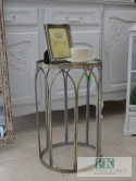 STOLIK 56 cm METALOWY Z LUSTRZANYM BLATEM MAŁY (56CM) W STYLU FRANCUSKIM , SHABBY CHIC , VINTAGE ,PROWANSJA STOLIK 56 cm METALOWY Z LUSTRZANYM BLATEM MAŁY (56CM) W STYLU FRANCUSKIM , SHABBY CHIC , VINTAGE ,PROWANSJA