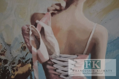 OBRAZ NA PŁOTNIE 70/110 BALETNICA RÓŻOWE BALETKI