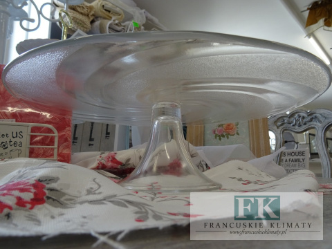 PATERA NA CIASTO 31 CM SZKLANA WYS 9 CM