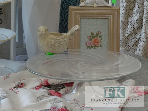 PATERA NA CIASTO 31 CM SZKLANA WYS 9 CM