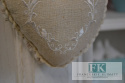 PIĘKNE BAWEŁNIANE SERDUSZKO STYL FRANCUSKI VINTAGE SHABBY PIĘKNE BAWEŁNIANE SERDUSZKO STYL FRANCUSKI VINTAGE SHABBY