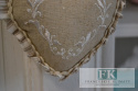 PIĘKNE BAWEŁNIANE SERDUSZKO STYL FRANCUSKI VINTAGE SHABBY PIĘKNE BAWEŁNIANE SERDUSZKO STYL FRANCUSKI VINTAGE SHABBY