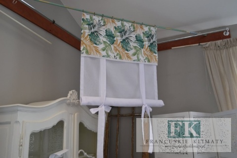 ROLETA ROLETKA PANEL LIŚCIE SZER 80 CM STYL NOWOCZESNY BOHO