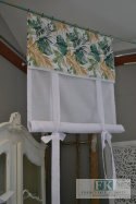 ROLETA ROLETKA PANEL LIŚCIE SZER 80 CM STYL NOWOCZESNY BOHO