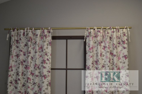 SZYCIE ZASŁONA BOK 250 CM kwiaty styl prowansalski shabby chic