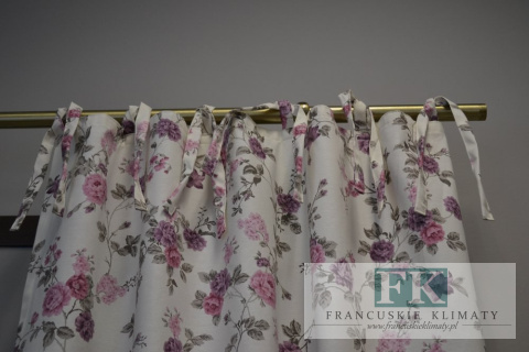 SZYCIE ZASŁONA BOK 250 CM kwiaty styl prowansalski shabby chic