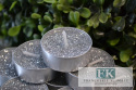 brokatowe TEALIGHT ! KPL. 8 SZT.SREBRNE ŚWIECZKI PODGRZEWACZE TEALIGHTY CANDLE brokatowe TEALIGHT ! KPL. 8 SZT.SREBRNE ŚWIECZKI PODGRZEWACZE TEALIGHTY CANDLE