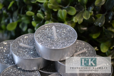 brokatowe TEALIGHT ! KPL. 8 SZT.SREBRNE ŚWIECZKI PODGRZEWACZE TEALIGHTY CANDLE brokatowe TEALIGHT ! KPL. 8 SZT.SREBRNE ŚWIECZKI PODGRZEWACZE TEALIGHTY CANDLE