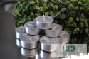 brokatowe TEALIGHT ! KPL. 8 SZT.SREBRNE ŚWIECZKI PODGRZEWACZE TEALIGHTY CANDLE brokatowe TEALIGHT ! KPL. 8 SZT.SREBRNE ŚWIECZKI PODGRZEWACZE TEALIGHTY CANDLE