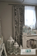 ZASŁONA z falbanami falbany PROWANSJA , VINTAGE , SHABBY CHIC , RERTRO WYS 250 CM