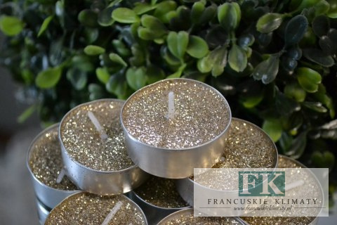 brokatowe TEALIGHT ! KPL. 8 SZT.ZŁOTE ŚWIECZKI PODGRZEWACZE TEALIGHTY CANDLE brokatowe TEALIGHT ! KPL. 8 SZT.ZŁOTE ŚWIECZKI PODGRZEWACZE TEALIGHTY CANDLE