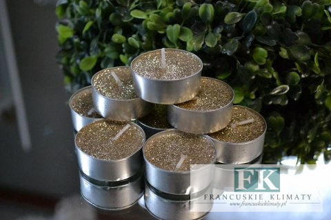 brokatowe TEALIGHT ! KPL. 8 SZT.ZŁOTE ŚWIECZKI PODGRZEWACZE TEALIGHTY CANDLE brokatowe TEALIGHT ! KPL. 8 SZT.ZŁOTE ŚWIECZKI PODGRZEWACZE TEALIGHTY CANDLE
