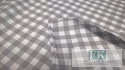 MATERIAŁ TKANINA OBRUSY ZASŁONY KRATKA SZARA BIAŁA 1X1 SZER 170 CM