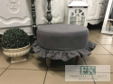 POKROWIEC FALBANY NA PUF FI 40 CM STYL FRANCUSKI ANGIELSKI PROWANSALSKIM