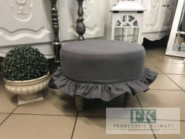 POKROWIEC FALBANY NA PUF FI 40 CM STYL FRANCUSKI ANGIELSKI PROWANSALSKIM