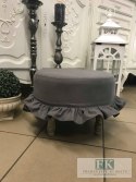 POKROWIEC FALBANY NA PUF FI 40 CM STYL FRANCUSKI ANGIELSKI PROWANSALSKIM