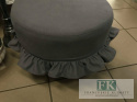 POKROWIEC FALBANY NA PUF FI 40 CM STYL FRANCUSKI ANGIELSKI PROWANSALSKIM