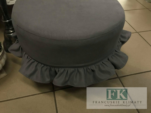 POKROWIEC FALBANY NA PUF FI 40 CM STYL FRANCUSKI ANGIELSKI PROWANSALSKIM