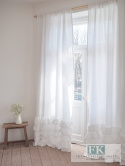 ZASŁONA FALBANY W STYLU PROWENSALSKIM , FRANCUSKIM , SHABBY