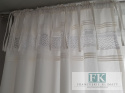 ZASŁONA bawełna /koronka W STYLU PROWENSALSKIM , FRANCUSKIM , SHABBY